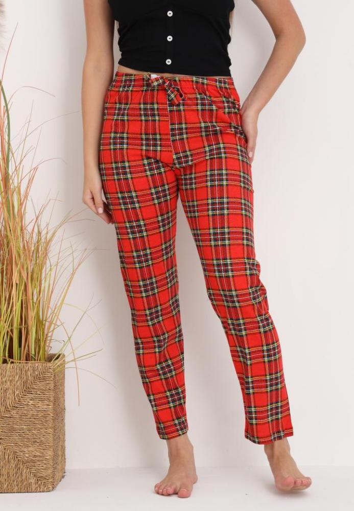 Pantaloni de Pijama Dama ,Culoare Rosu ,Engros